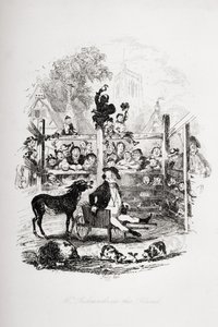M. Pickwick dans la fourrière, illustration de 